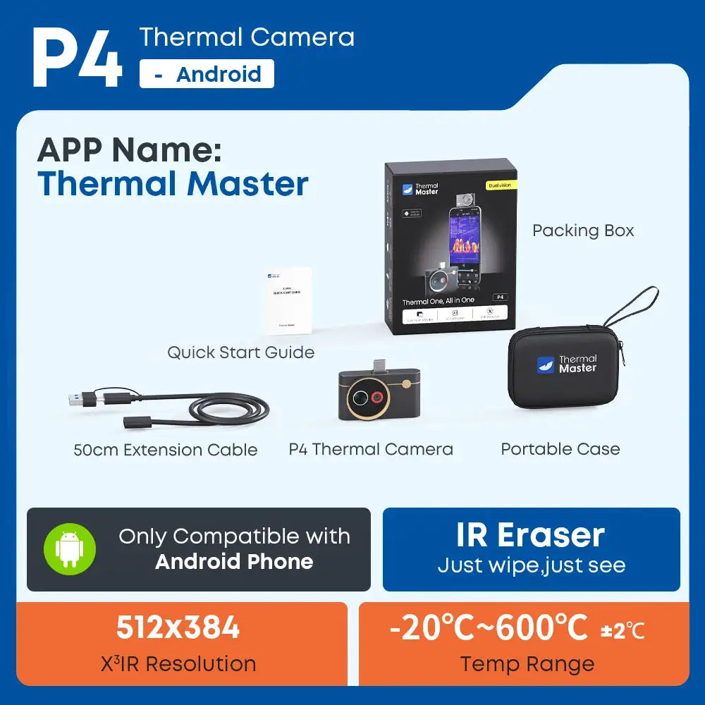 Thermal Master Dual Lens Thermal Camera X³IR Resolution ℃ High — product view 7