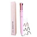 New 4 In 1 Eyebrow Pencil Lip Liner Highlighter Pen