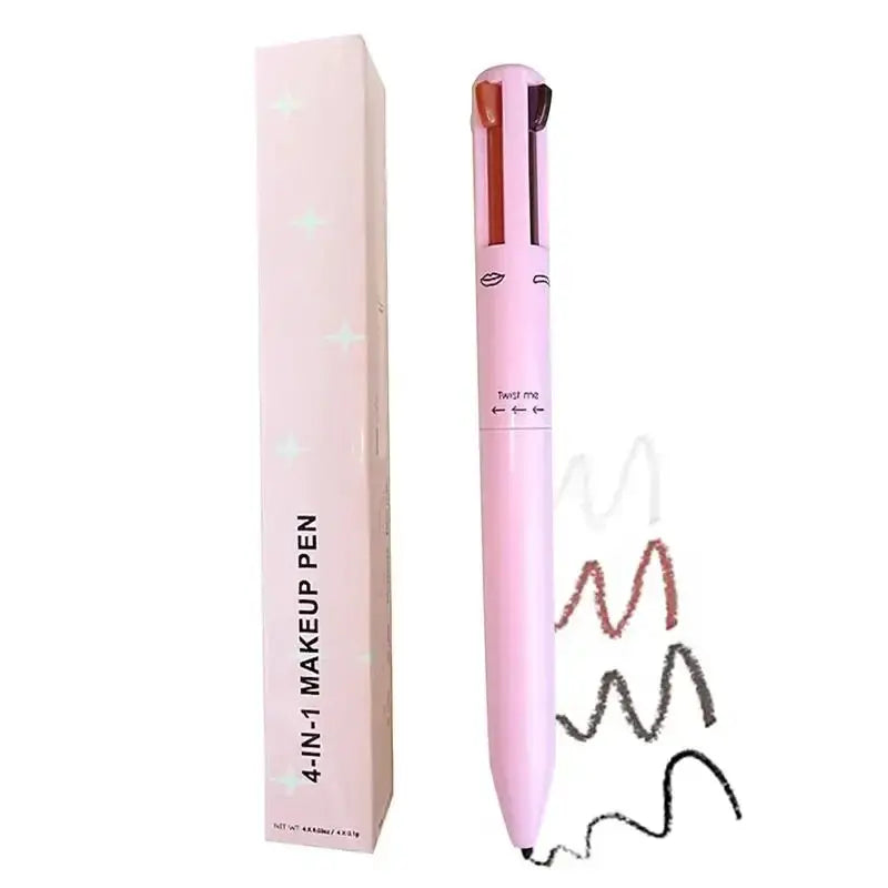 4 In 1 Eyebrow Pencil Lip Liner Highlighter Pen For Everyday