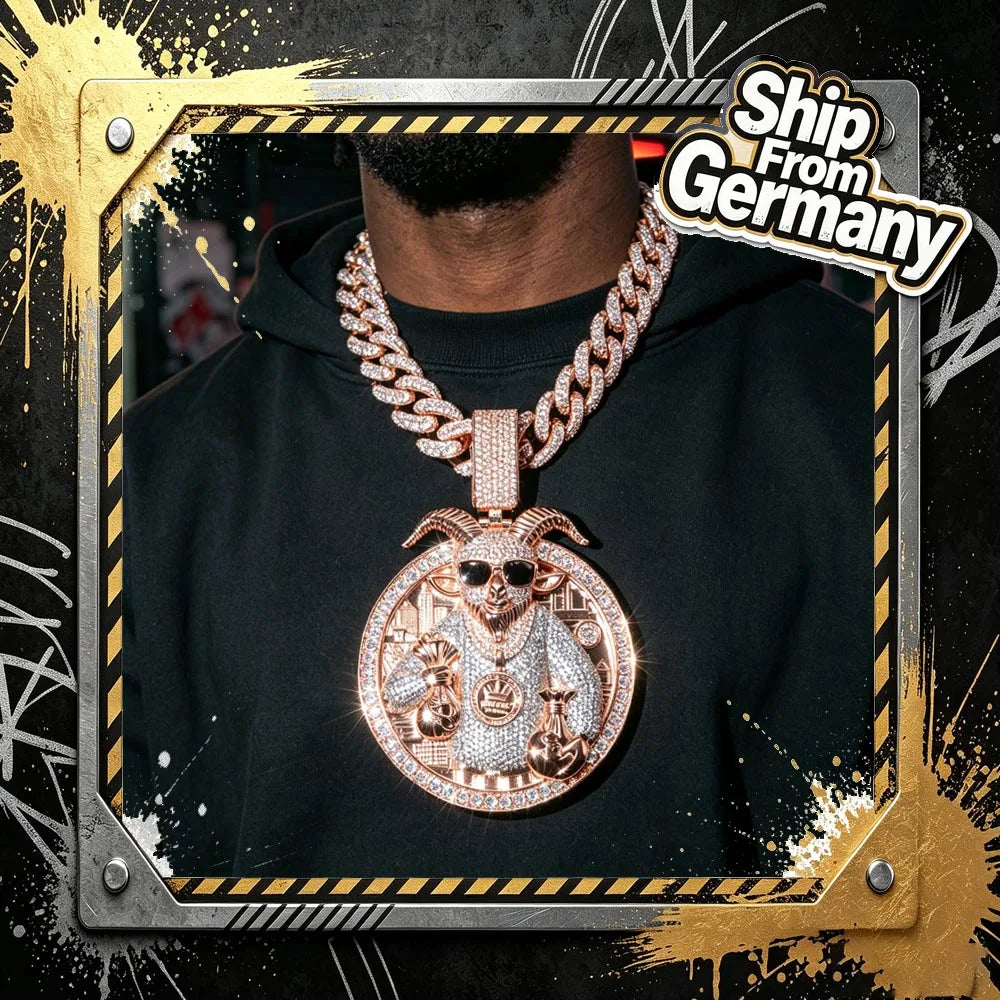 Hip Hop Goat Men's Iced