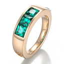 Square Stone Ring With Metal Options