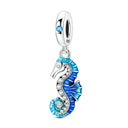 Charm Silver Animal Pendant Beaded