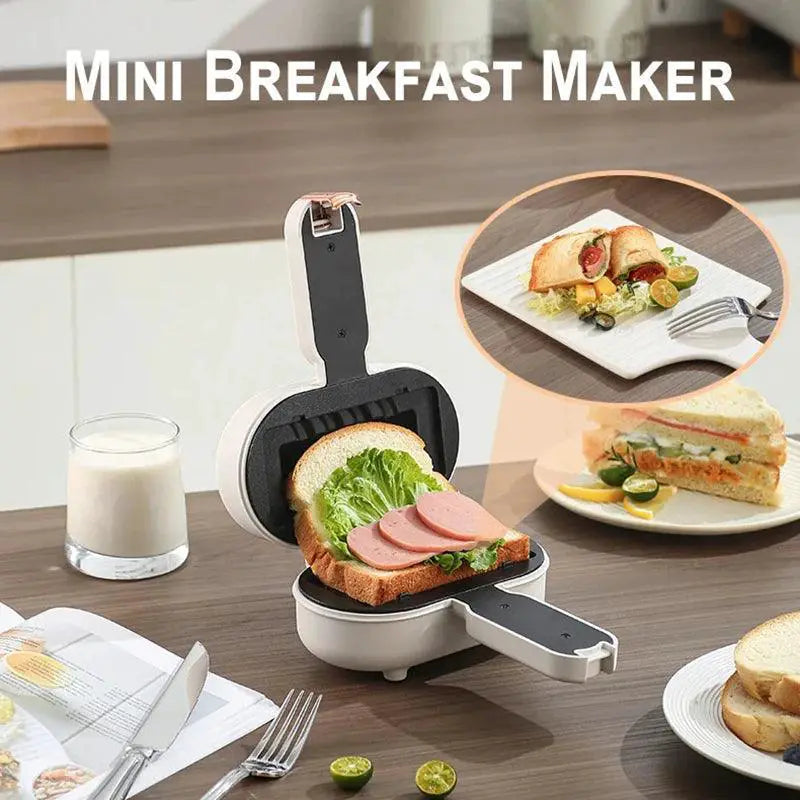 Mini Hot Dog Sandwich Makers Double Sided Heating Machine
