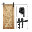 US Sliding Barn Door Hardware Kit 6.6ft 8ft 10ft Heavy Duty