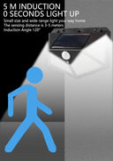 100LED Solar Wall Lamp Outdoor Waterproof Motion Sensor Lamp