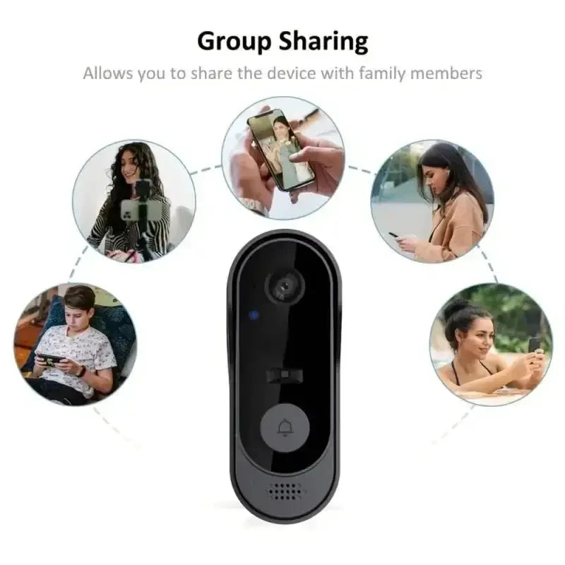 Tuya WiFi Doorbell Camera Outdoor IP65 Waterproof Never Miss Guests Night Vision