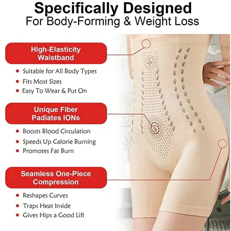 High Waist Slimming Shorts Seamless Tummy Control Panties