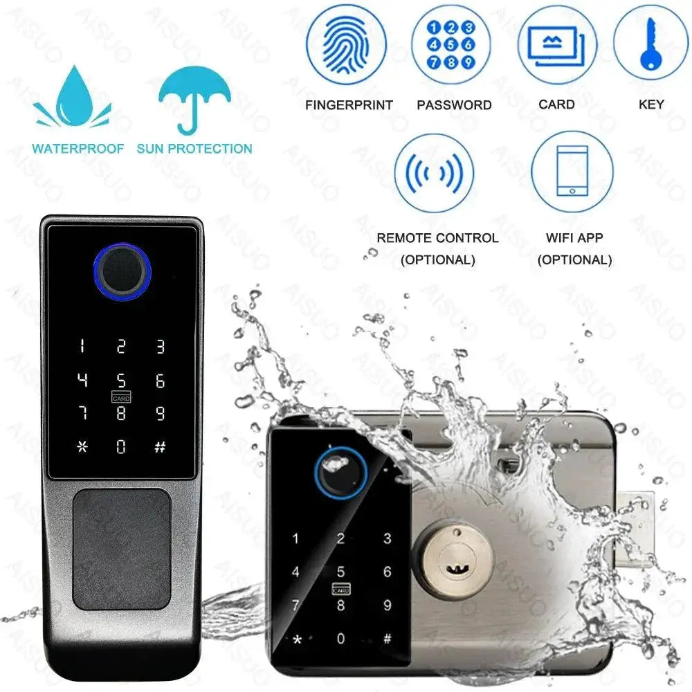 Smart Biometric Outdoor Lock With WiFi Fingerprint Control