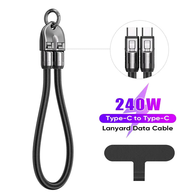 Usb C Braided Cable - 240W Secure Loop — product view 7