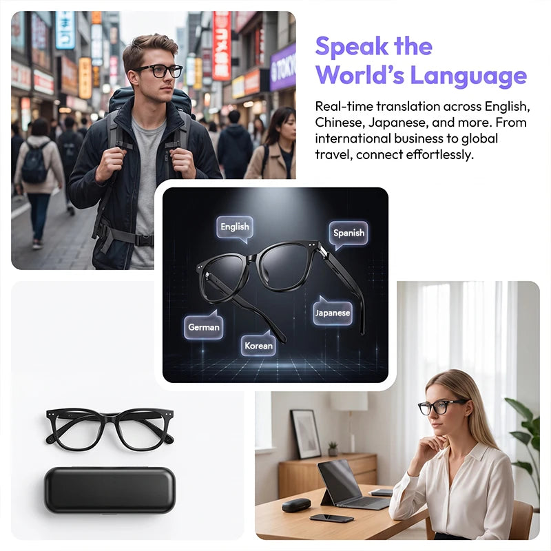 AI Translation Smart Glasses Bluetooth