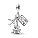 Silver Plated Charm Graduation Books