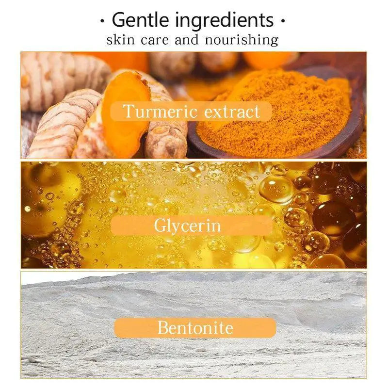 Turmeric Clay Mask for Acne and Blackhead Removal Treatment