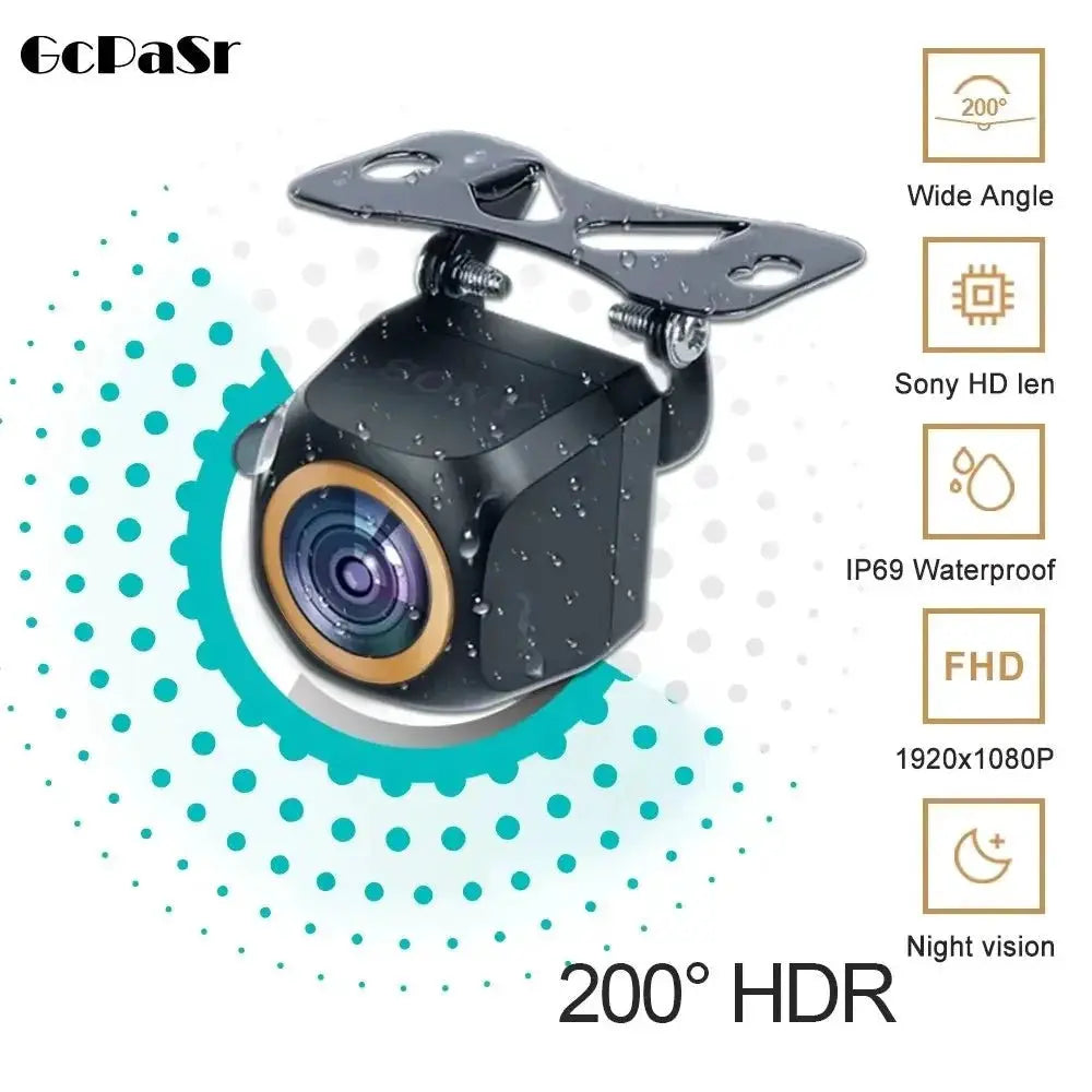 Rear View Camera 200 Degree AHD 1920X1080P Golden Fisheye Lens HDR Night Vision - stepyours.com