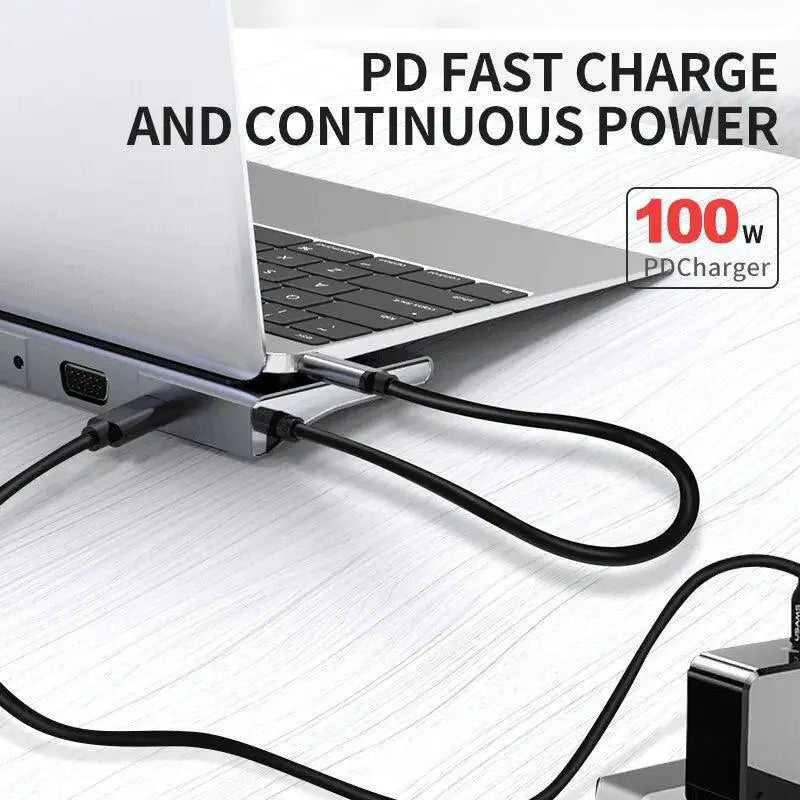 12-in-1 USB-C Docking Station with 4K HDMI and Audio Hub - OurLum.com