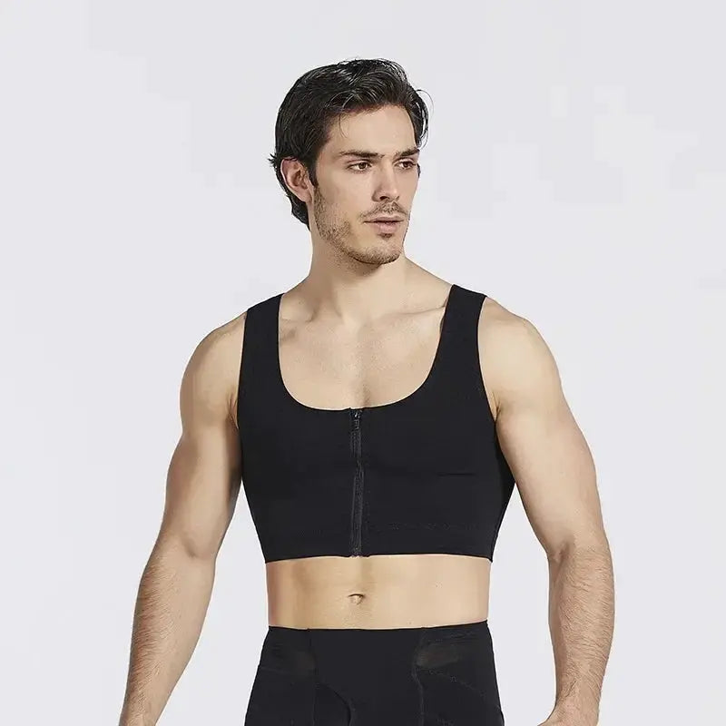 Men's Slimming Chest Shaper Vest Compression Boobs Control
