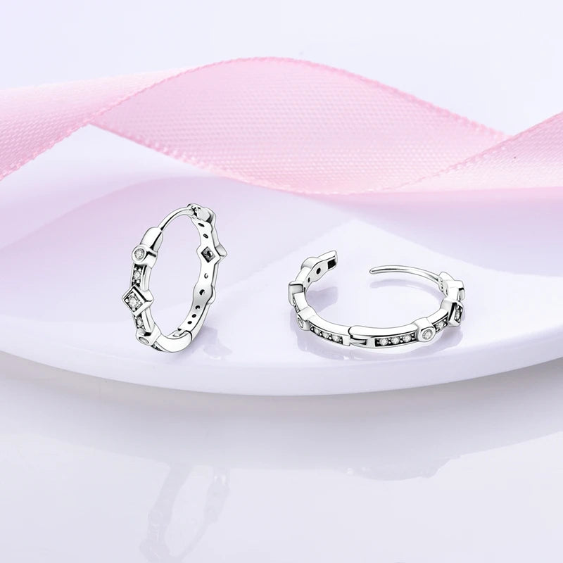 Maula Earring Sterling Silver Sparkling