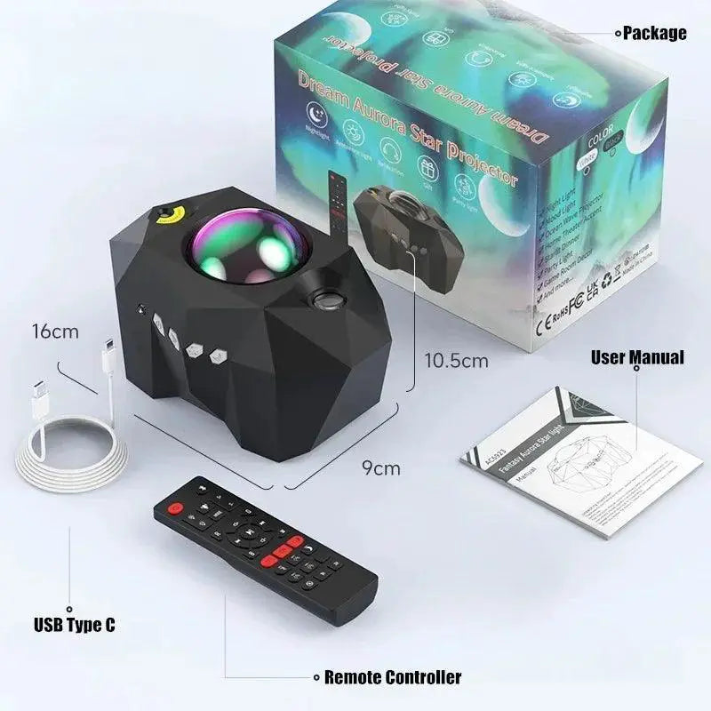 Bluetooth Galaxy Star Projector For Bedroom Ambiance Light