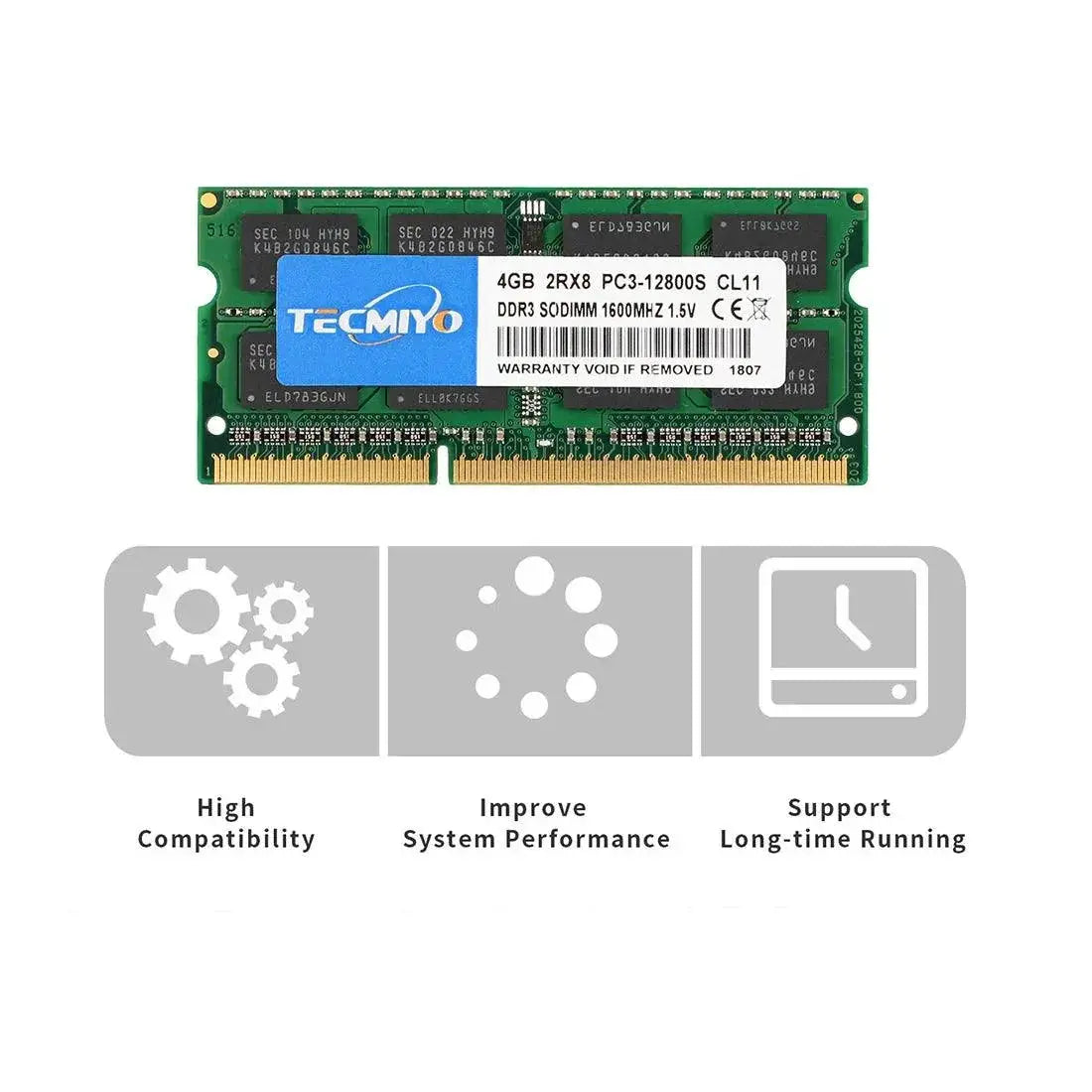 TECMIYO Laptop RAM Upgrade Boost Performance And Stability
