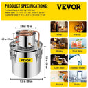SucceBuy Gal Distiller Moonshine Alcohol Brew Water Wine