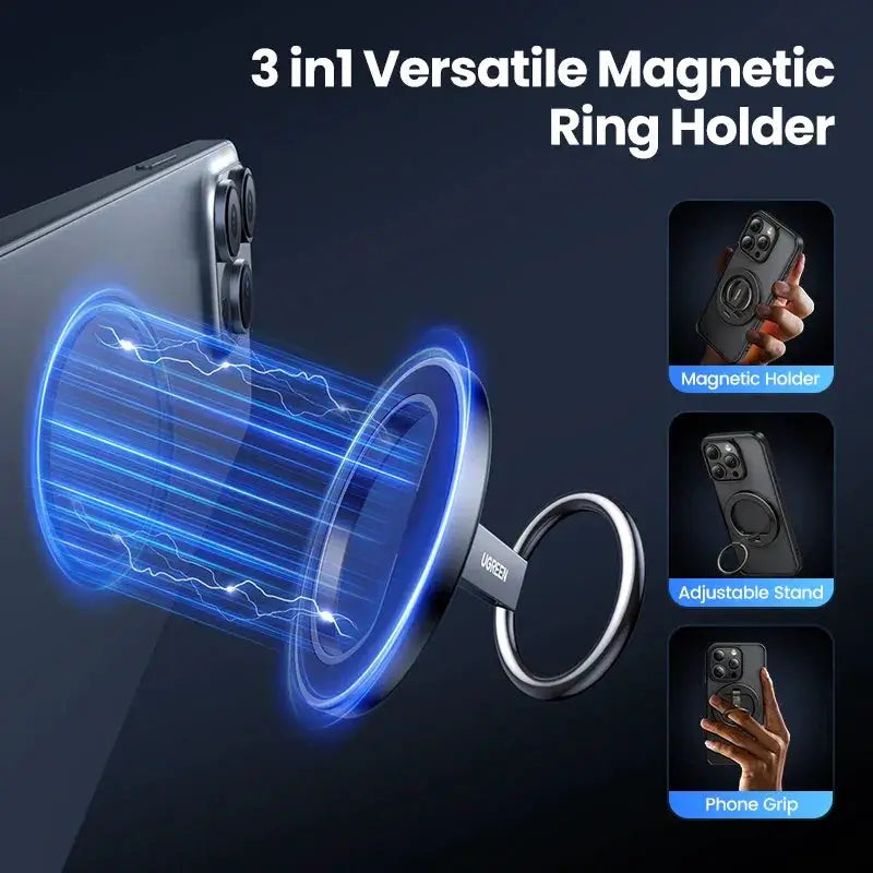 UGREEN Magnetic Phone Ring Holder MagSafe 360 Rotation Stand