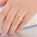 Stainless Steel Punk Roman Numeral Unisex Ring