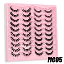 GROINNEYA Vegan 3D Mink Strip Lashes for Natural Looks