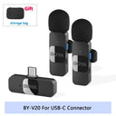 BOYA BY V2 Pro Wireless Lavalier Lapel Mic For iPhone Android USB C YouTube Vlog