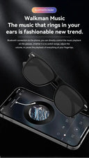 Smart Glasses Bluetooth Sunglasses With Wireless Headphones For Music