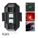 Universal LED Motorcycle Warning Lights 7 Colors Mini USB Drone Strobe Light