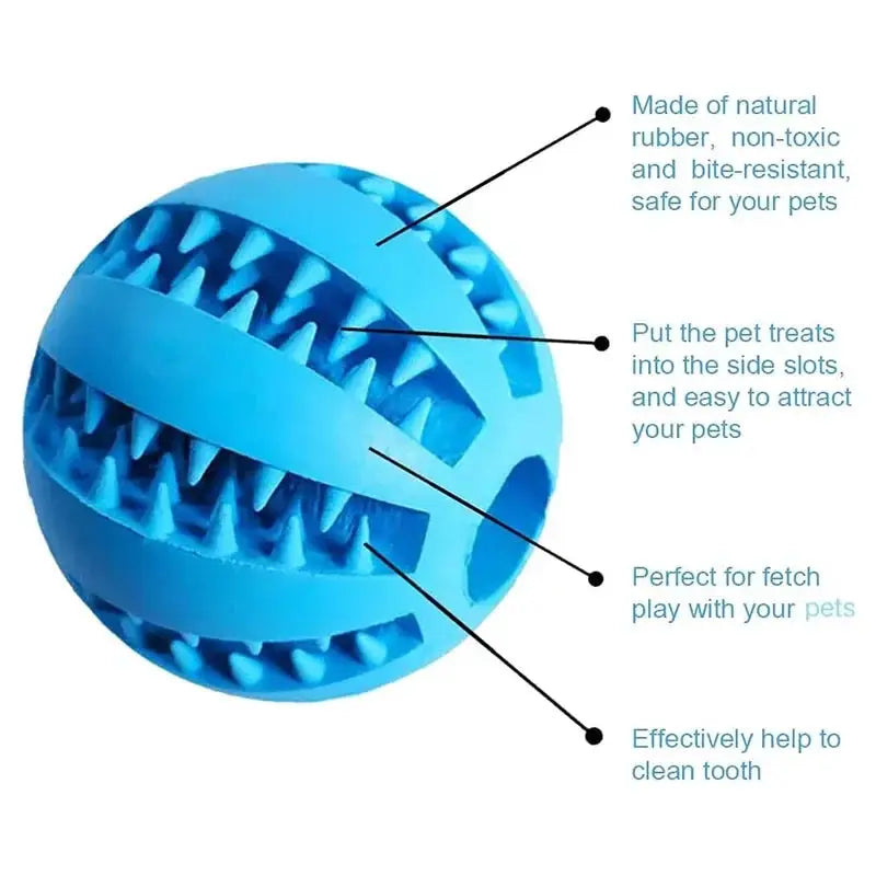 Interactive Rubber Dog Toy Ball For Chewing And Fun