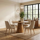 Wooden Round Dining Table