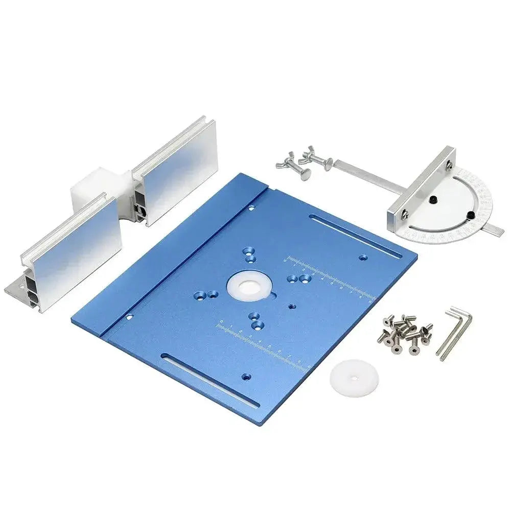 Aluminium Wood Router Table Insert Plate With Miter Gauge