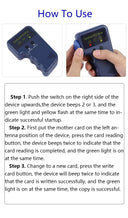 Repetitive Handheld 125KHz EM4100 RFID ID Card Copier Duplicator + 2pcs T5577 Tags