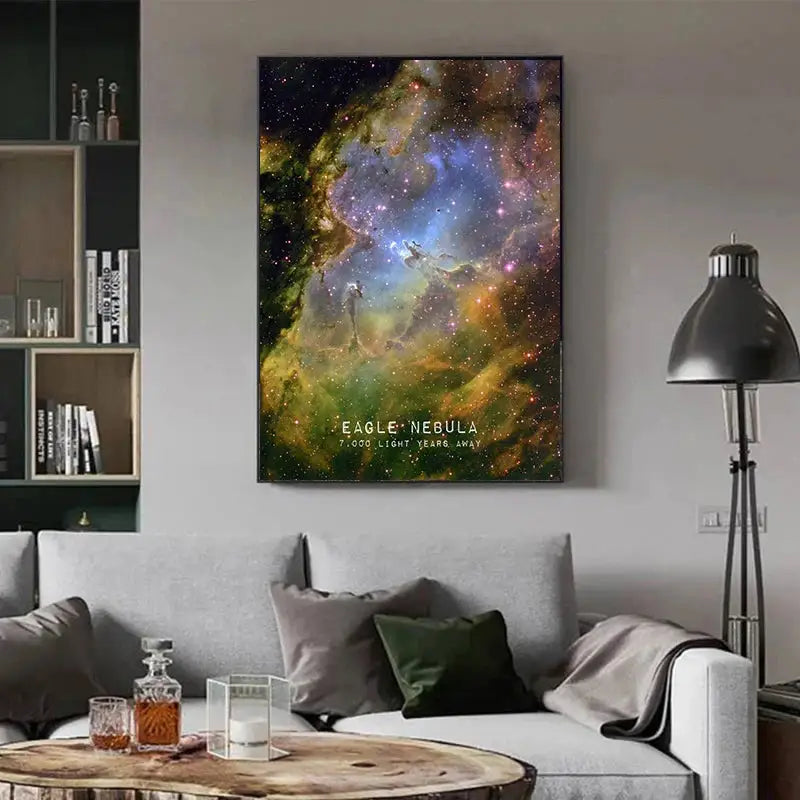 Universe Space Poster Prints Veil Rosette Nebula Black Hole Galaxy Canvas Painting Modern Wall Art Pictures Bedroom Home Decor
