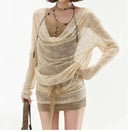 Bold Y2K Floral Dress Set for Women