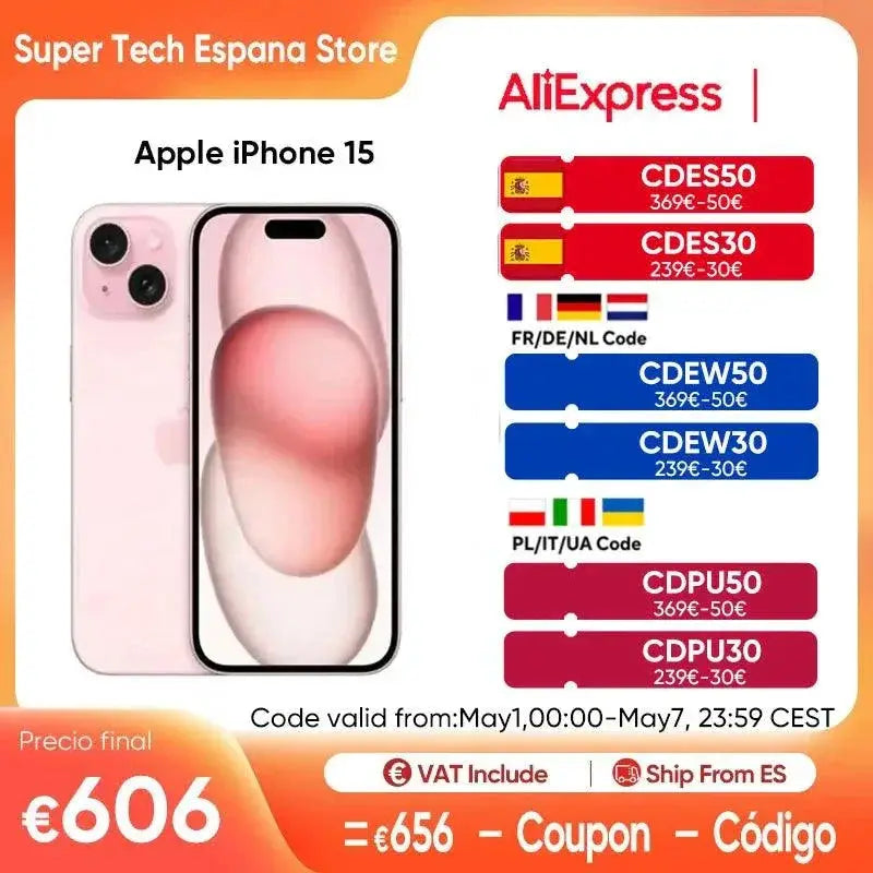 Apple IPhone 15 6GB RAM 128GB Storage 5G Dual SIM Waterproof
