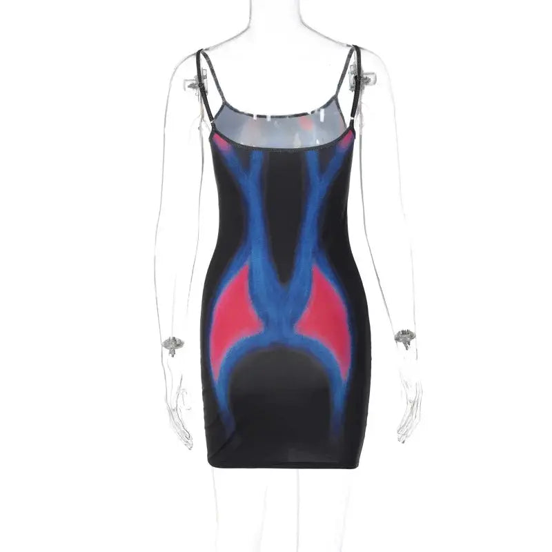 Tie-Dye Mini Dress for Women Comfortable — product view 19