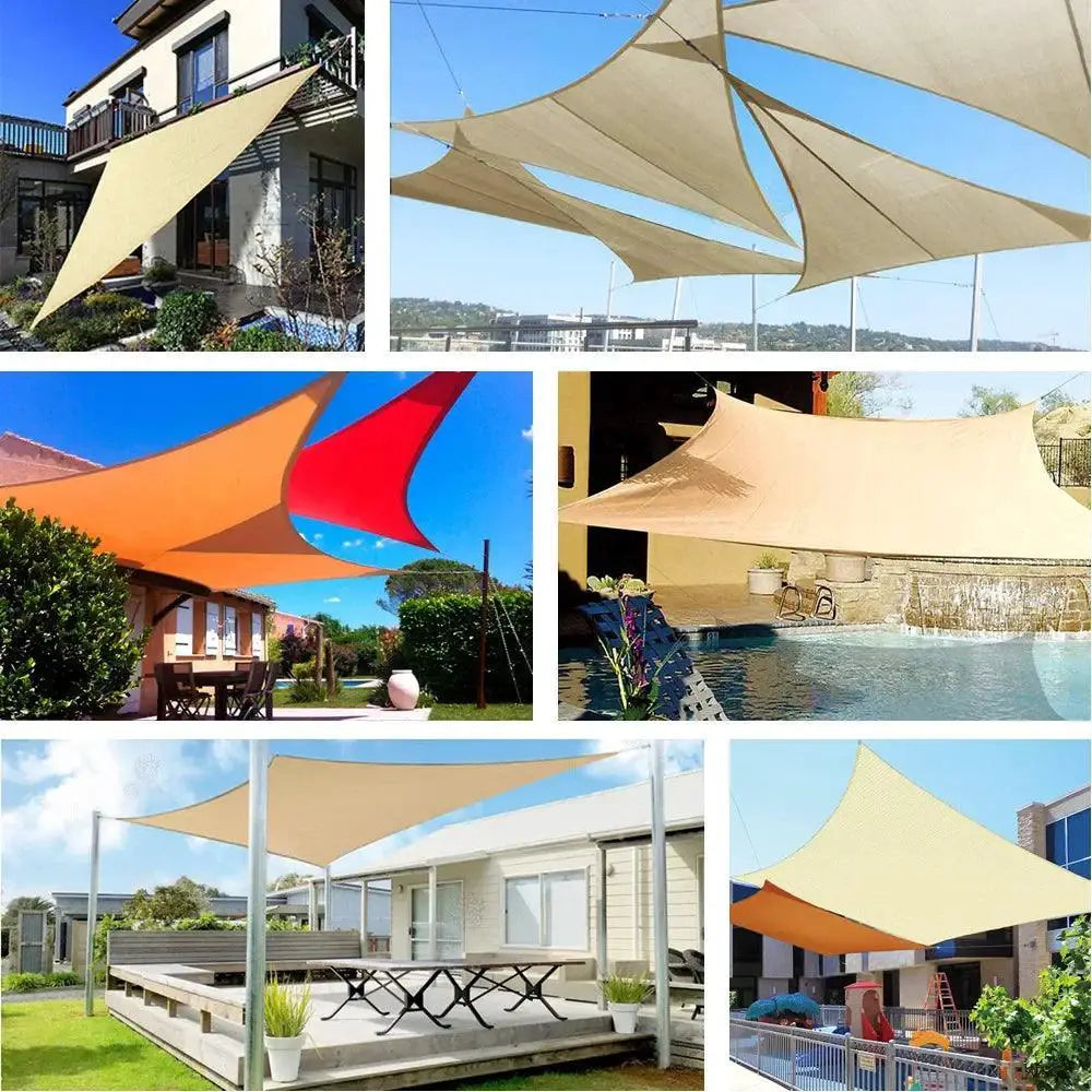 Shade Sails UV Block Canopy Tent 5x3m 4x3m 3x2m Outdoor