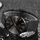 Lige Ultra Thin Mens Fashion Watch Quartz Elegant Design