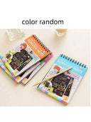 1pc Notepads Rainbow Colorful Scratch Art Kit Gift