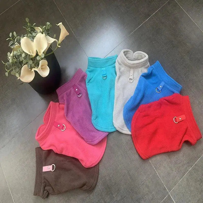 Winter Soft Fleece Dog Coat For Small Breeds Warmth