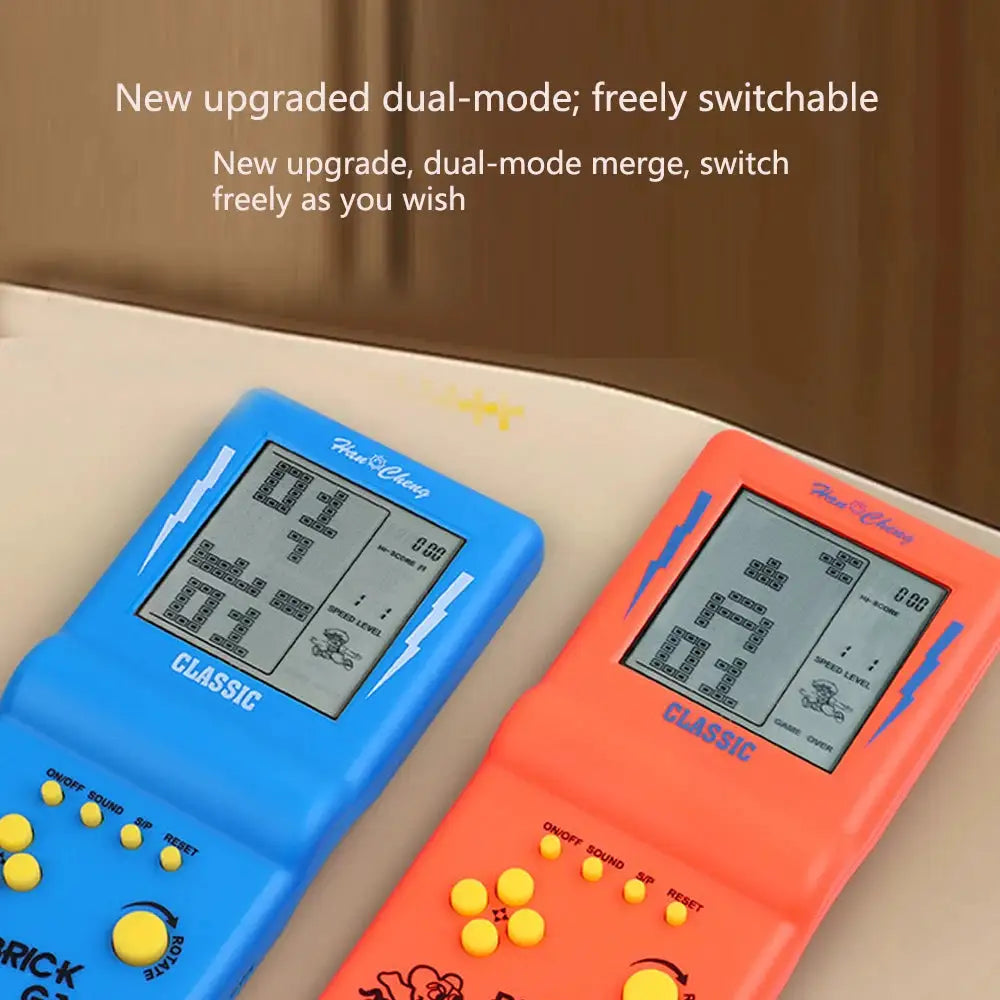 Large Screen Tetris Games Console Retro Nostalgic Classic Handheld Games Console Electronic Toys Retro Handheld Games Player New