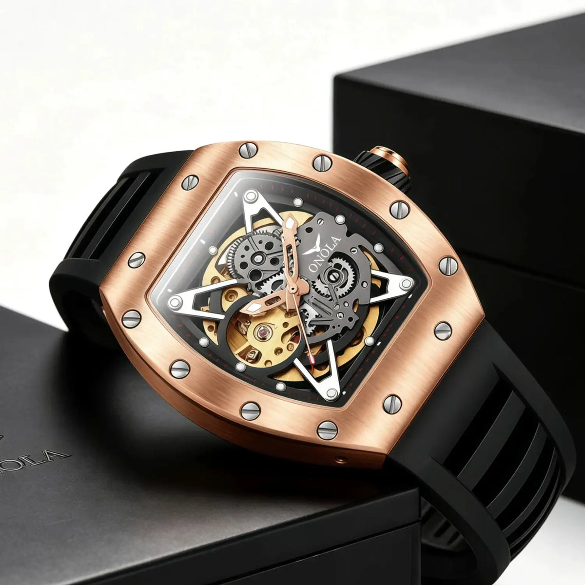 Luxury Men Tonneau Mechanical Watch — product image 6