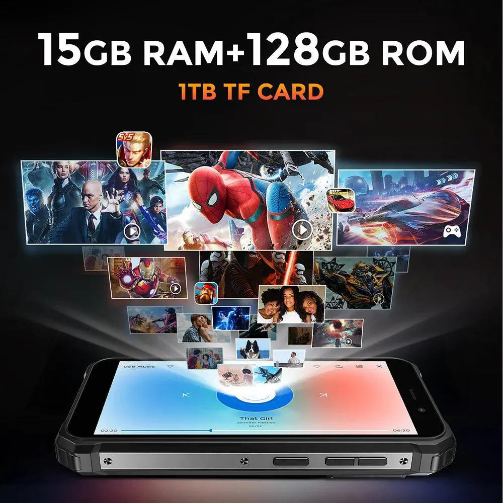 Fossibot F101Pro Rugged Smartphone 15GB RAM 128GB Storage