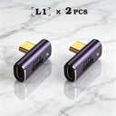 USB C Adapter - 40Gbps Angled Type C Extender
