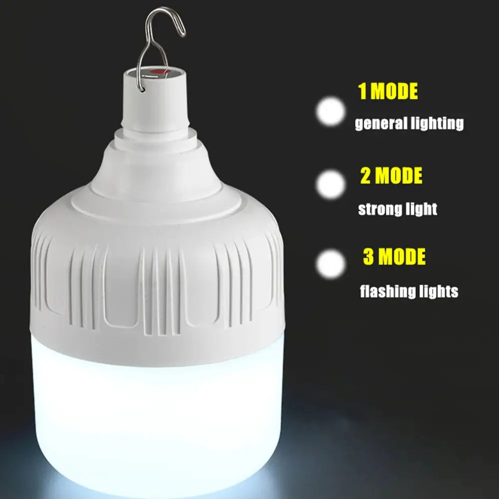 LED Camping Lantern - USB Rechargeable Brightness