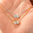 Gold Moissanite Solitaire Necklace