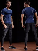 Compression T Shirt Men Summer Sportswear Gym Tee
