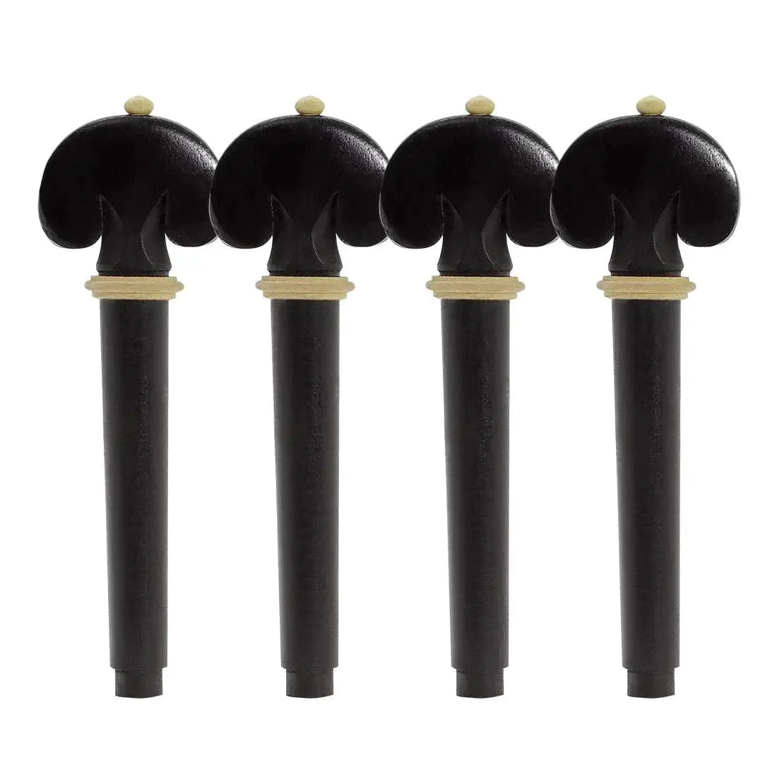 4 4 Violin Ebony Chinrest Tailpiece Tuning Pegs Endpins Set