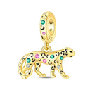Charm Beads Sterling Silver Golden